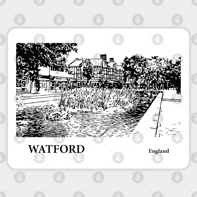Watford England Sticker by Lakeric